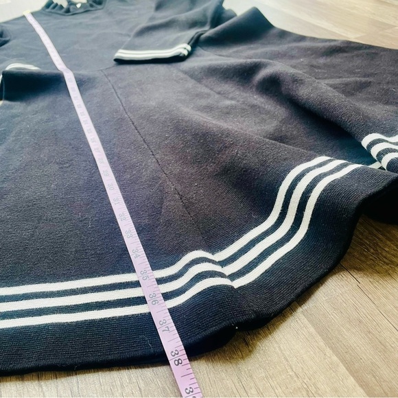 Anne Klein Black and White Long Sleeve Sweater Dress XL X-Large - Picture 9 of 9